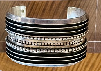 Stunning Navajo Tom Yazzie Heavy Cuff Bracelet - Total Weight - 97 Grams