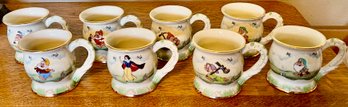 Set Of 8 Lenox Disney Snow White And The Seven Dwarf's Mugs