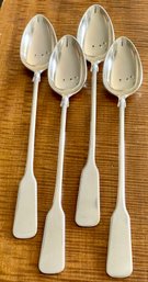 150 Grams Total - (4) International Sterling Silver 1810 Pattern Long 7.5' Tea Spoons