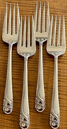 152 Grams Total - (4) International Sterling Silver Spring Glory 6.5' Salad Forks