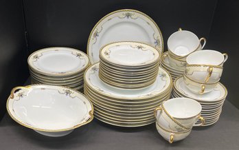 Set Of Noritake China Rosemary Pattern Japan - Plates, Side Plates, Desert Plates, Cups, Saucers, Serving Bowl
