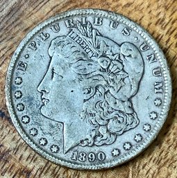 1890 Silver Morgan Dollar Coin 90 Percent Silver
