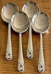 156 Grams Total - (4) International Sterling Silver Spring Glory 6.5' Soup Spoons