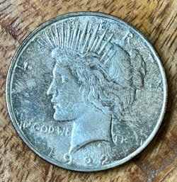 1922 D Silver Liberty Peace Dollar Coin 90 Percent Silver