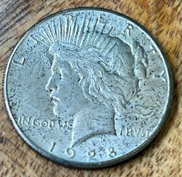 1928 Silver Liberty Peace Dollar Coin - 90 Percent Silver