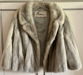 Vintage Evans Blonde Mink Fur Coat With Satin Lining Chicago Paris Mulan Ladies Size Small