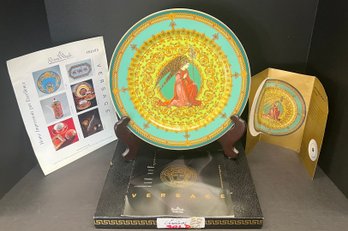 Rosenthal Gianni Versace L'ange Gabriel 1995 12' First Limited Edition Christmas Plate With Original Box
