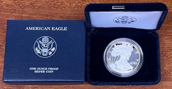 2007 American Eagle One Ounce Proof Silver Coin With Case And Box