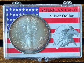 1995 American Eagle Silver Dollar In Case - 1 Ounce Fine  .999 Silver
