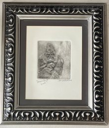 Jim Levendosry Signed Down East 2000 Block Print In Frame