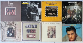 (8) Assorted Vintage Vinyl Albums - Bread, Elvis, Guess Who, Harry Chapman, And More