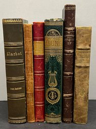 1920's And 30's Hard Back Books - Young's Poetical Works, Edgar Allan Poe, Klarhat, And More