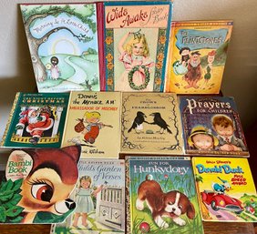 Children's Books - Wide Awake Story Book, Bambi, Little Golden Books, Walt Disney, The Flintstones, And More