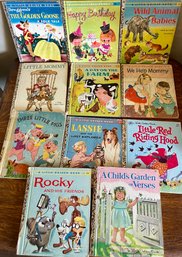 Vintage Little Golden Books - Golden Goose, Happy Birthday, Wild Animal Babies, Lassie And Rocky, And More