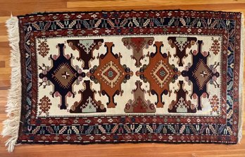 Vintage Hand Woven Wool Afghani Tribal 47' X 82' Area Rug