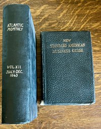 1863 Atlantic Monthly And 1917 New Standard Business Guide