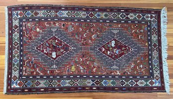 Vintage Persian Flat Woven Soumak 41.5' X 78' Area Rug