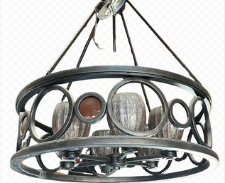 Troy Soleil Bronze Pendant Chandelier From Bisetti's Italian Restaurant In Old Town Fort Collins