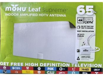 Mohu Supreme Indoor Amplified HD-TV Antenna In Original Box