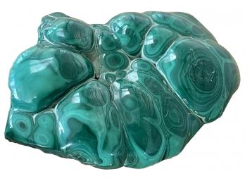 Large Polished Malachite Specimen Measures 5'W X 3.5'D X 1' High