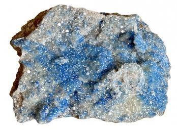 Lovely Azurite On Limonite Specimen From Bisbee Arizona