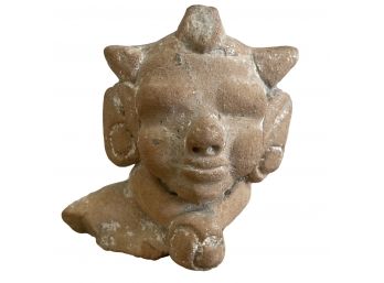 Olmec Artifact Piece Face Missing Body Pulled From The Guerrero Mines 1960's