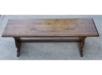 Vintage Solid Maple 46.5' Trussell Bench