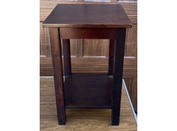 Wood And Veneer 2 Tier Plant Stand