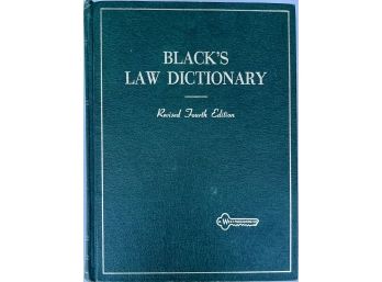 Black's Law Dictionary Revised Fourth Edition 1968