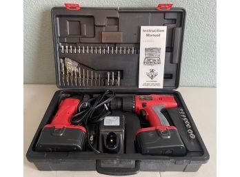 Handyman 14.4V Drill/driver With (2) Batteries, Charger, Accessories, And Case