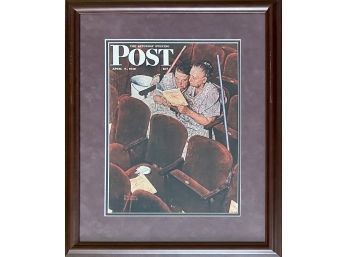 Norman Rockwell 'the Saturday Evening Post' April 6, 1946 Print In Frame