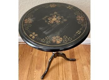 Ethan Allen Colonial Style Hand-painted Wood Side Table