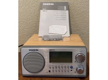 Sangean WR-2 AM / FM-RBDS Wooden Cabinet Digital Tuning Radio