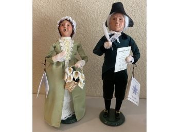 Buyer's Choice LTD 'the Carolers' Alexander Hamilton & Eliza Hamilton Figurines With Tags