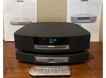 Bose Wave Music System III And Wave Music System Multi-CD Changer With Remote And Owners Manuals