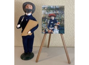 Buyer's Choice LTD 'the Carolers' Pierre Auguste Renoir Figurine With Easel 2008