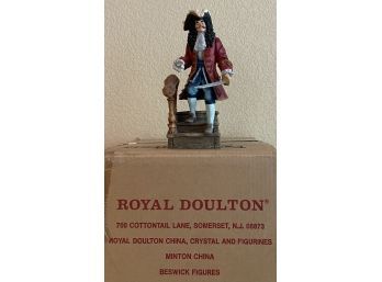 Royal Doulton Resin Captain Hook Figurine With Box