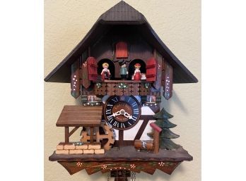 Lotscher Swiss Musical Movement Vintage Cuckoo Clock