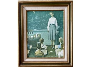 Norman Rockwell Print Framed By Granville Gallery