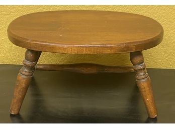 Solid Wood Antique Footstool