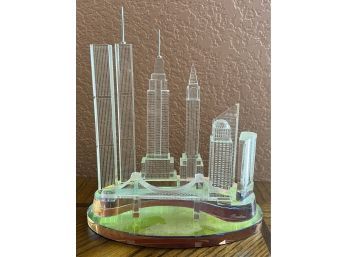 Fineline Prism Crystal New York City Skyline Figurine