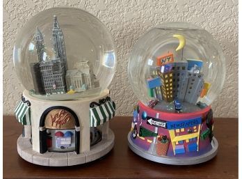 (2) Lord And Taylor NY Musical Snow Globes