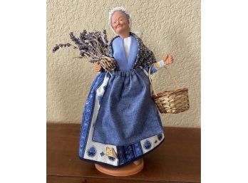 Claude Carbonel Woman Figurine With Original Sticker