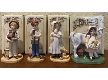 (4) Jan Hagara Limited Edition Figurines With Original Boxes (names And Numbers In Description)