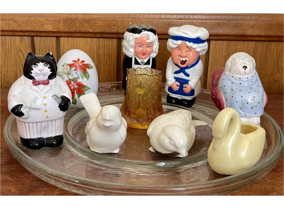 Collection Of Souvenir Birds San Capistrano, Salt And Pepper Shakers, Tooth Pick Holder & More