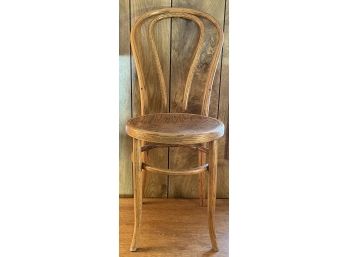 Antique Solid Oak Ice Cream Parlor Chair (only One)