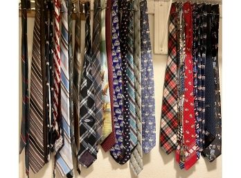 Large Collection Of Vintage Ties - Pendleton 100 Percent Wool Plaid, Rock Mount, Sears, Rockies, And More