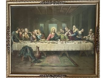 Last Supper Print In Frame By Bruno Zetti