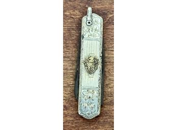 Antique Bates Penknife Engraved EJLS