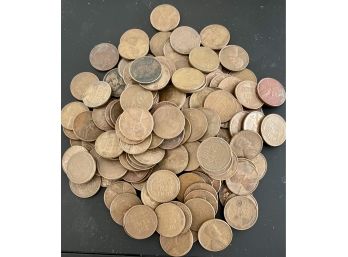 One Pound Of Vintage Wheat Back Penny Pennies Grab Bag 1900's, 1917, 1930's 40's And 50's